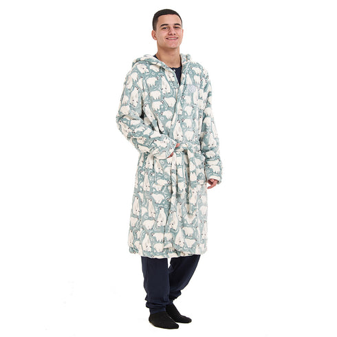 Snuggs Blanket Robe Mint Polar Bear